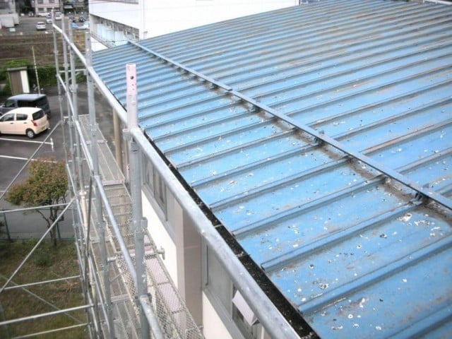 蒲池公民館屋根防水修繕